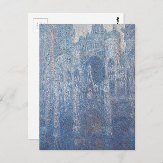 Carte Postale Cathédrale de Rouen, Clair Day par Claude Monet (Devant / Derrière)