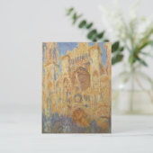 Carte postale Cathédrale de Rouen, Coucher de sole (Debout devant)