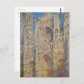 Carte Postale Cathédrale de Rouen, Façade Ouest, Lumière du sole (Devant / Derrière)