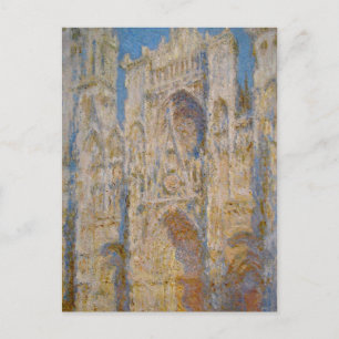Carte Postale Cathédrale de Rouen, Façade Ouest, Lumière du sole