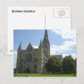 Carte Postale Cathédrale de Salisbury (Devant / Derrière)