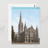 Carte Postale Cathédrale de Salisbury en Angleterre (vers 1900) (Devant / Derrière)