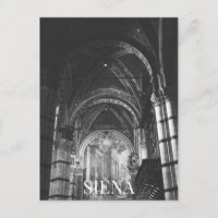 Cathédrale de Sienne en Italie BW