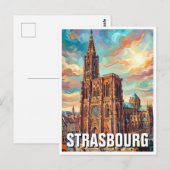 Carte Postale Cathédrale de Strasbourg (Devant / Derrière)
