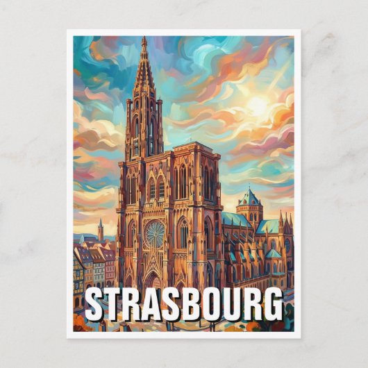 Carte Postale Cathédrale de Strasbourg (Devant)