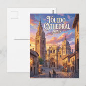 Carte Postale Cathédrale de Tolède Espagne (Devant / Derrière)