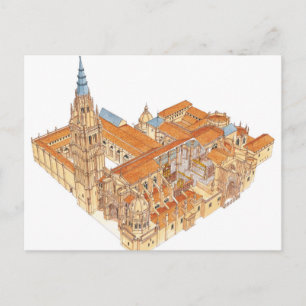 Carte Postale Cathédrale de Tolède. Espagne