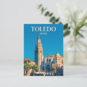 Carte Postale Cathédrale de Tolède Espagne (Debout devant)