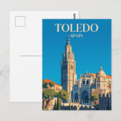 Carte Postale Cathédrale de Tolède Espagne (Devant / Derrière)