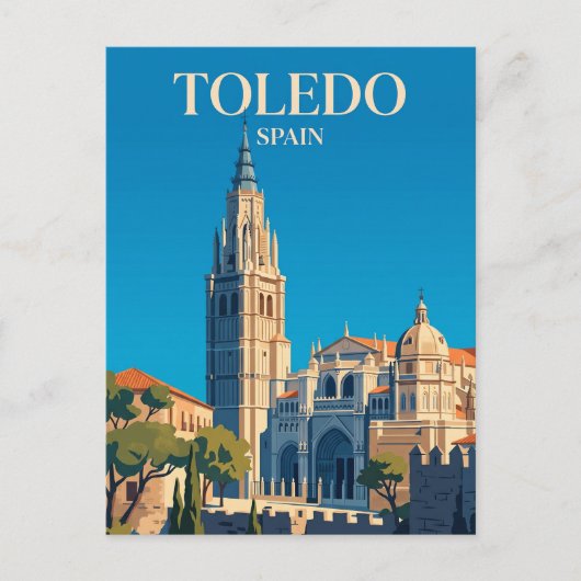 Carte Postale Cathédrale de Tolède Espagne (Devant)