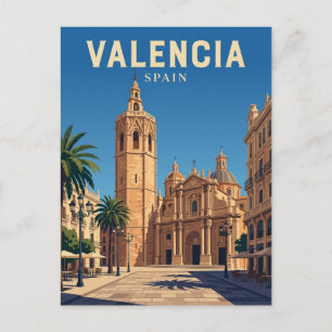 Carte Postale Cathédrale de Valence Espagne
