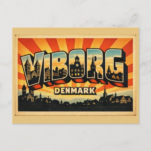 Carte Postale Cathédrale de Viborg Danemark (Devant)
