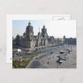 Carte postale Cathédrale de Zocalo, Mexico (Devant / Derrière)