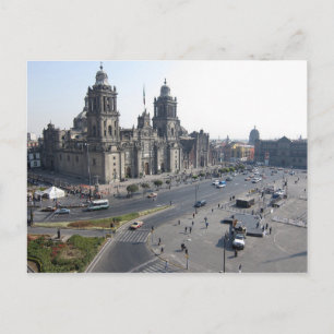 Carte postale Cathédrale de Zocalo, Mexico