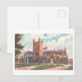 Carte Postale Cathédrale d'Exeter vintage (Devant / Derrière)