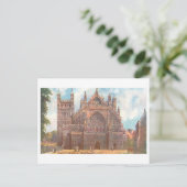 Carte Postale Cathédrale d'Exeter vintage (Debout devant)