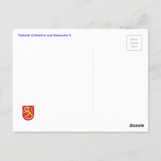 Carte Postale Cathédrale d'Helsinki et Alexandre II