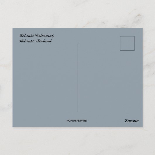 Carte Postale Cathédrale d'Helsinki Helsinki Finlande (Dos)