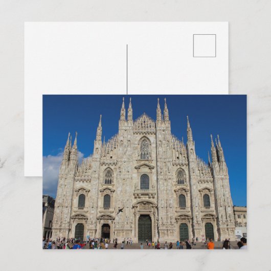 Carte Postale Cathédrale Duomo di Milano | Milan, Italie (Devant / Derrière)