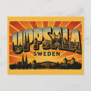 Carte Postale Cathédrale d'Uppsala en Suède