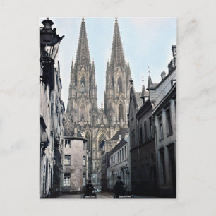 Carte Postale Cathédrale Eglise St Peter Cologne Allemagne 1910