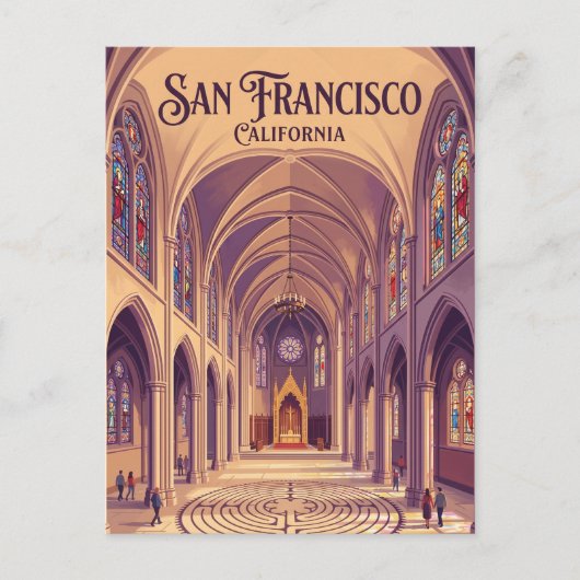 Carte Postale Cathédrale Grace USA (Devant)