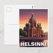 Carte Postale Cathédrale Helsinki Finlande Uspenski (Devant / Derrière)