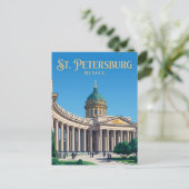 Carte Postale Cathédrale Kazan Russie (Debout devant)