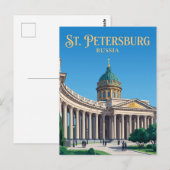 Carte Postale Cathédrale Kazan Russie (Devant / Derrière)