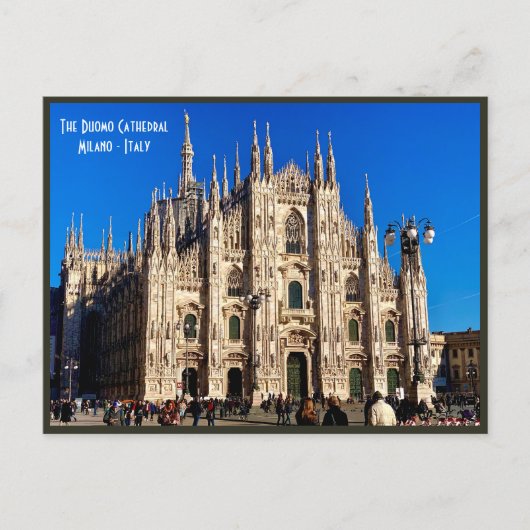 Carte Postale Cathédrale Milan Duomo - Italie (Devant)