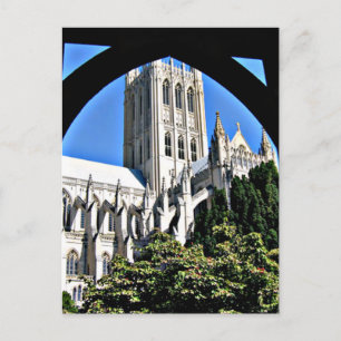 Carte Postale Cathédrale nationale de Washington à travers l'arc