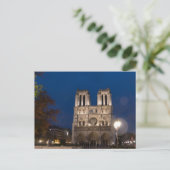 Carte Postale Cathédrale Notre-Dame de Nuit, Paris (Debout devant)