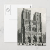 Carte Postale Cathédrale Notre-Dame de Paris (Devant / Derrière)