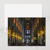 Carte Postale Cathédrale Notre-Dame de Paris Sunset (Devant / Derrière)