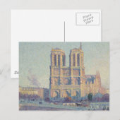Carte Postale Cathédrale Notre Dame Paris France Peinture Classi (Devant / Derrière)