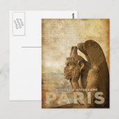Carte Postale Cathédrale Notre-Dame Paris, le Stryga Chimera (Devant / Derrière)