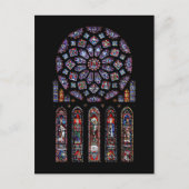Carte Postale Cathédrale Notre-Dame Rose Nord (Devant)