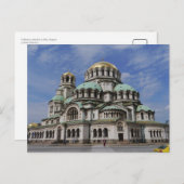 Carte Postale Cathédrale orthodoxe à Sofia, Bulgarie (Devant / Derrière)