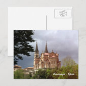 Carte Postale Cathédrale Père Noël Maria La Real de Covadonga (Devant / Derrière)