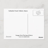 Carte Postale Cathédrale, Puerto Vallarta, Mexique (Dos)