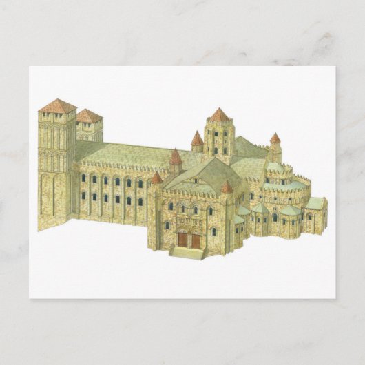 Carte Postale Cathédrale romane de Saint Jacques de Compostelle. (Devant)