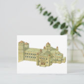 Carte Postale Cathédrale romane de Saint Jacques de Compostelle. (Debout devant)