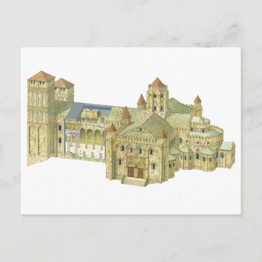 Carte Postale Cathédrale romane de Saint Jacques de Compostelle. (Devant)