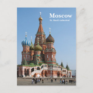 Carte Postale Cathédrale Saint-Basile de Moscou