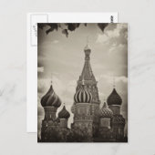 Carte Postale Cathédrale Saint Basile, Moscou (Devant / Derrière)