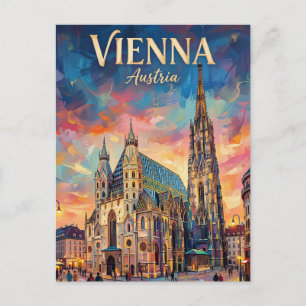 Carte Postale Cathédrale Saint-Étienne Autriche