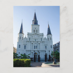 Carte Postale Cathédrale Saint-Louis NOLA en journée