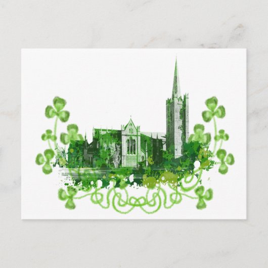 Carte Postale Cathédrale Saint Patrick de Dublin (Devant)