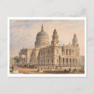 Carte Postale Cathédrale Saint-Paul à Londres, Angleterre, Vinta