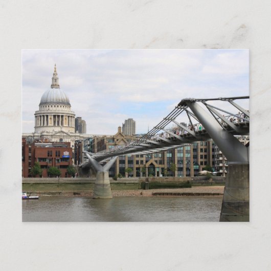 Carte Postale Cathédrale Saint-Paul, du pont Millenium (Devant)
